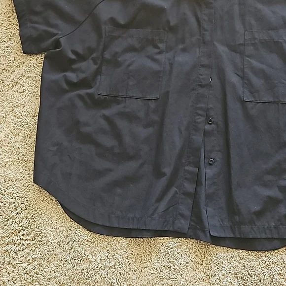 Beaumont Organic, black button up, collared shirt, size L - Picture 5 of 7